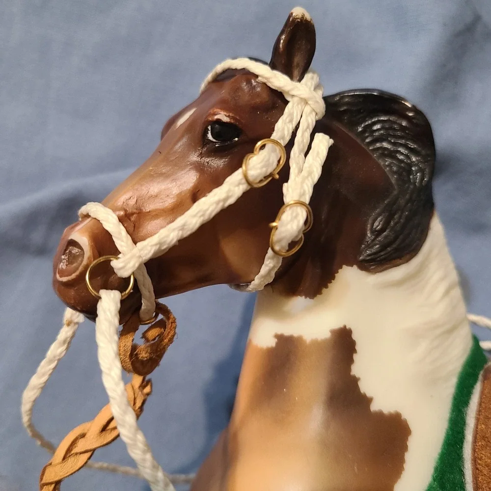 Handmade Western Saddle Bridle Blanket Set for Traditional Scale Breyer Stone